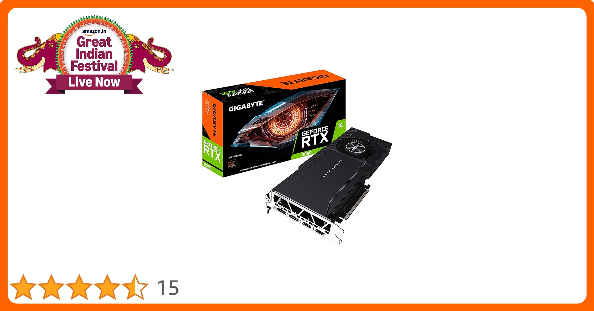 Amazon.in: Buy GIGABYTE Nvidia Geforce RTX 3090 Turbo 24Gb